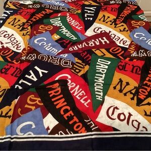 Colorful College Pennant Scarf